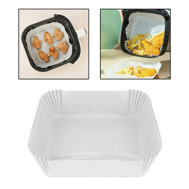 Papier cuisson pour (AIR FRYER / poêle)  carré 6.2 L( 30 pcs )