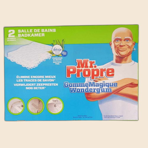 Gomme magique de Mr propre spéciale SALLE DE BAIN ( 2 gommes)